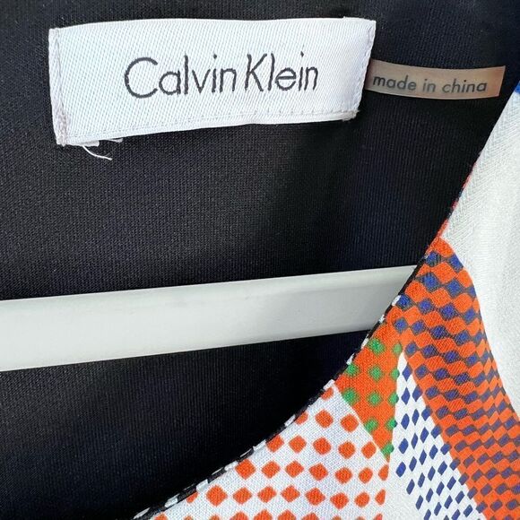 Calvin Klein sheath scuba abstract dress Plus size 18 - Picture 13 of 16